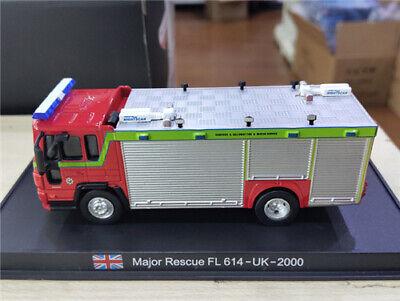 Red Base Major Rescue FL 614-UK-2000 volvo british fire truck 1/64 Truck view4