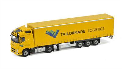 WSI 1/50 VOLVO FH4 GLOBETROTTER 4X2 CURTAINSIDE TRAILER-3 AXLE TAILORMADE view2
