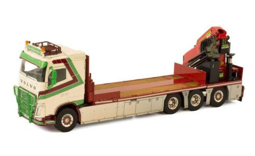 WSI 1/50 VOLVO FH4 SLEEPER CAB 8X4 RIGED TRUCK FLAT BED + PALFINGER PK 65002 view1