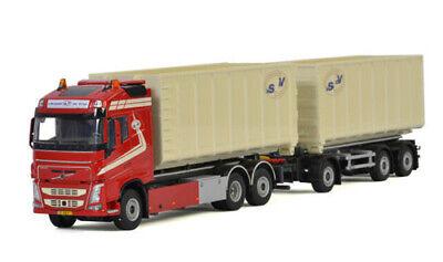 WSI 1/50 VOLVO FH 4 GLOBETROTTER 6X2 TAG AXLE RIGED COMBI HOOKLIFT SYSTEM view1