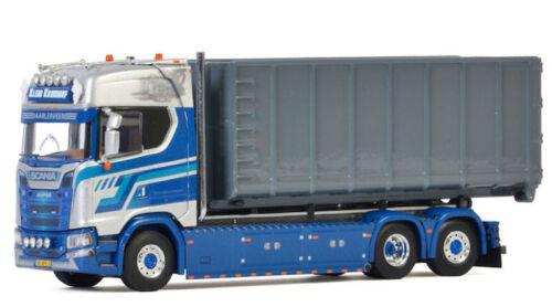 WSI 1/50 SCANIA S CS20H 6X2 TAG AXLE RIGED HOOKLIFT CONTAINER KLEIN KROMHOF view2
