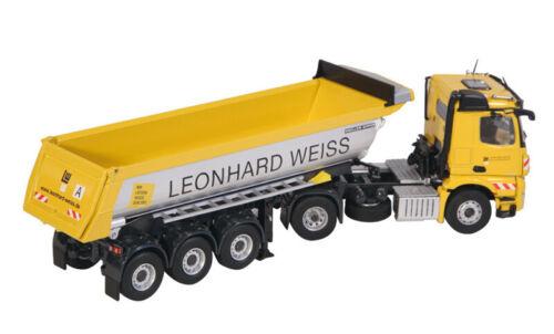 NZG MB Leonhard Weiss 4x2 Dump Truck Construction Vehicle 1/50 DIECAST Pre-built view2