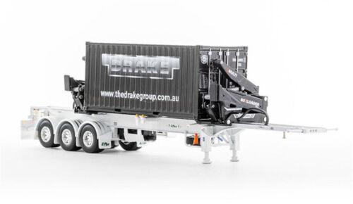 Drake O’Phee BoxLoader Container trailer white 1/50 DIECAST Truck Pre-built view1