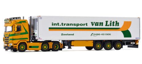 WSI SCANIA S NORMAL CS20N 6X2 TWINSTEER REEFER TRAILER-3 AXLE 1/50 Pre-built view2