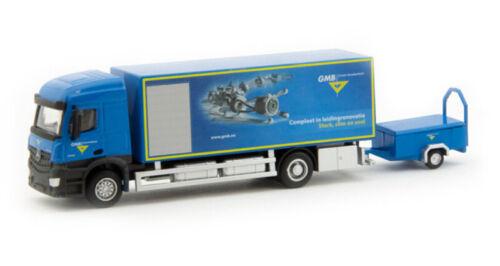 IMC MB 4x2 Box Truck Trailer Alloy W/ Truck GMB 1:87 DIECAST Pre-built Model view3