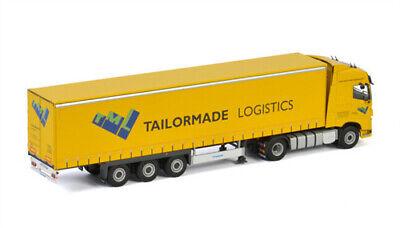 WSI 1/50 VOLVO FH4 GLOBETROTTER 4X2 CURTAINSIDE TRAILER-3 AXLE TAILORMADE view3