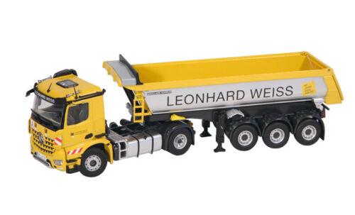 NZG MB Leonhard Weiss 4x2 Dump Truck Construction Vehicle 1/50 DIECAST Pre-built view1