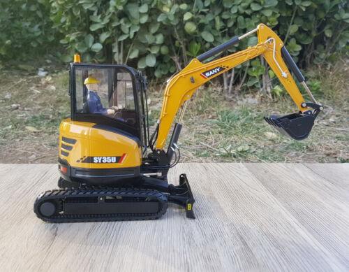 SANY SY35U Hydraulic Excavator 1/20 Diecast Truck Pre-built Model view6