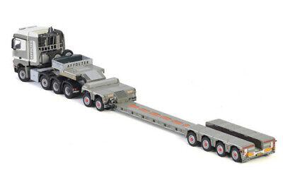 WSI 1/50 BENZ AROCS MP4 2.300 8X6 LOW LOADER EURO 4AXLE DOLLY 2AXLE AFFOLTER view3