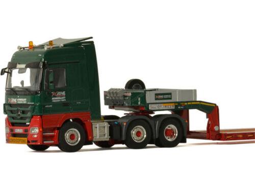 WSI MERCEDES-BENZ ACTROS MP3 LH 6X2 TWINSTEER LOW LOADER 1/50 DIECAST Model view1