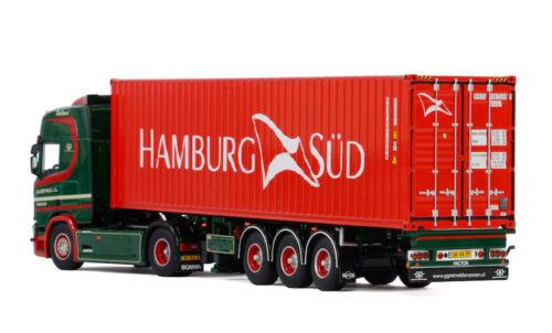 WSI 1/50 SCANIA R HIGLINE CR20H 4X2 CONTAINER TRAILER 40 FT CONTAINER-3 AXLE view3