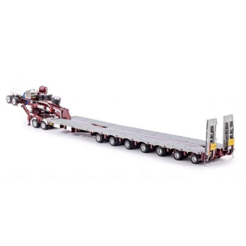 Drake 7x8 Steerable Low LoaderTrailer with 2x8 Dolly Patlin 1/50 DIECAST Model view7
