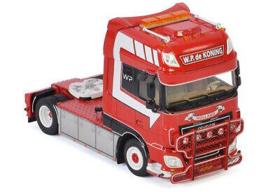 WSI DAF XF SUPER SPACE CAB 4X2 MEGATRAILER FLATBED-3 AXLE W.P. 1/50 Model view2