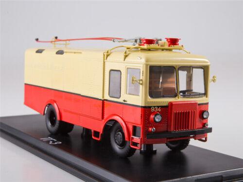 Start Scale Models Russia TG-3 Freight Trolleybus Yellow Red 1/43 ABS Pre-built view4