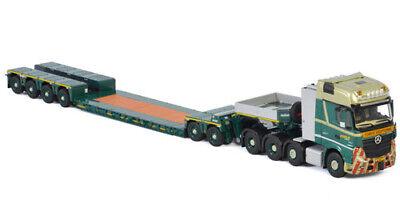 WSI 1/50 BENZ ACTROS MP4 SLT GIGA SPACE 8X4 LOWLOADER 4 AXLE+DOLLY 2 AXLE view1