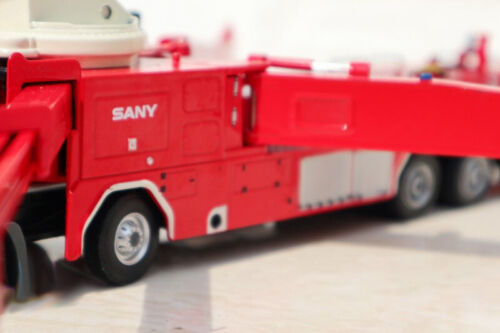 SANY Mercedes Benz 62m Water Tower Fire Truck 1/50 Truck Pre-built Model view2