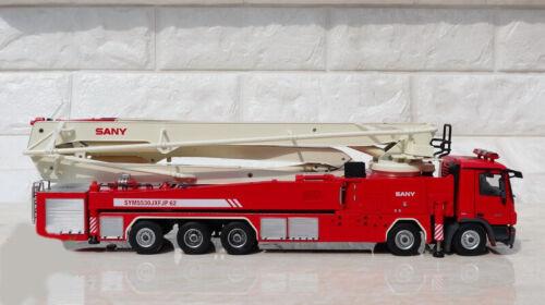 SANY Benz SYM5530JXFJP 62 Water pump Tower Fire Truck 1/50 Pre-built Model view7