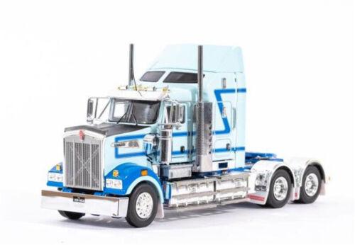 Drake Kenworth T909 Light Blue-Aero Kit 1:50 DIECAST Truck Pre-built Model view3
