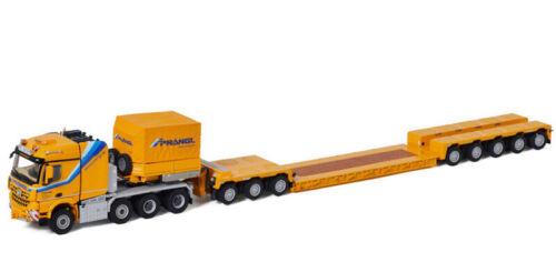WSI 1:50 BENZ MP4 2.300MM SPACE 8X6 LOW LOADER-5 AXLE DOLLY-3 AXLE PRANGL view1
