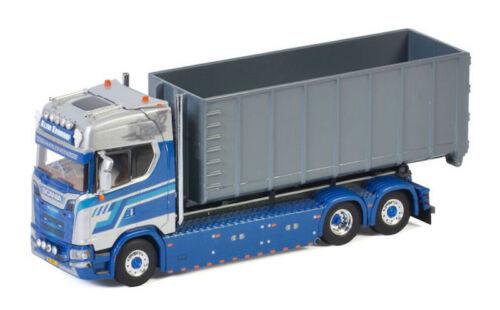 WSI 1/50 SCANIA S CS20H 6X2 TAG AXLE RIGED HOOKLIFT CONTAINER KLEIN KROMHOF view1