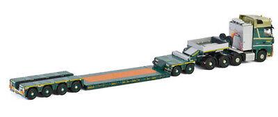 WSI 1/50 BENZ ACTROS MP4 SLT GIGA SPACE 8X4 LOWLOADER 4 AXLE+DOLLY 2 AXLE view4