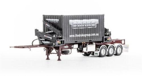 Drake O’Phee BoxLoader Vintage Container trailer Burgundy 1/50 Pre-built Model view1