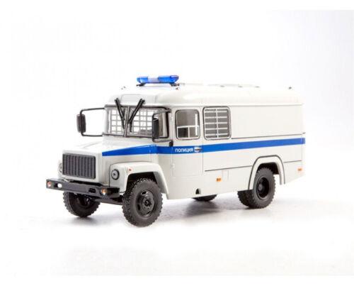 Modimio 1/43 Soviet Siberian prison shuttle van Truck bus KAVZ-3976-A3 GAZ-33074 view2
