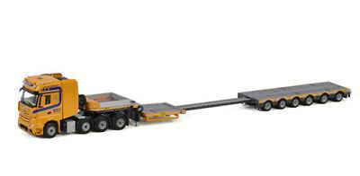 WSI 1/50 MERCEDES ACTROS MP4 SLT GIGA SPACE 8X4 LOW LOADER KTF HARLINGEN view3