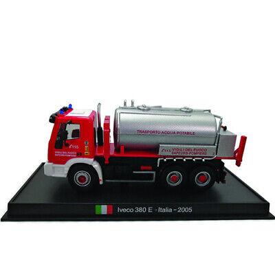 Red Base Iveco 380 E Italia 2005 fire truck 1/64 DIECAST Truck Pre-built view1