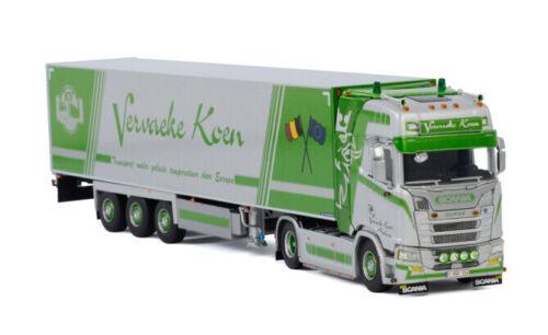 WSI 1/50 SCANIA S HIGHLINE CS20H 4X2 REEFER TRAILER - 3 AXLE VERVAEKE KOEN view1