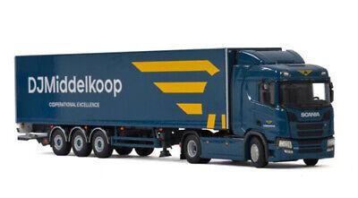 WSI SCANIA R NORMAL CR20N 4X2 REEFER TRAILER MIDDELKOOP 1/50 DIECAST Truck view1
