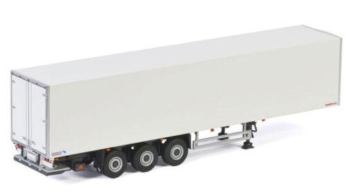 WSI REEFER TRAILER 3 AXLE white with blue logo 1/50 DIECAST Truck Model view2