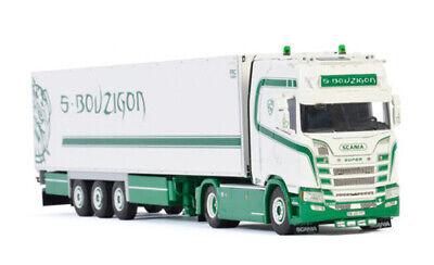 WSI SCANIA S HIGHLINE CS20H 4X2 REEFER TRAILER S. BOUZIGON 1/50 Truck Model view1