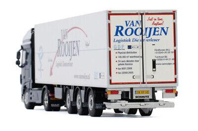 WSI DAF XF SUPER SPACE CAB MY2017 4X2 REEFER TRAILER TRIDEC VAN 1/50 Model view4