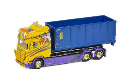 WSI 1/50 SCANIA R HIGHLINE CR20H 6X2 TRUCK HOOKLIFT SYSTEM CONTAINER 40M3 view1