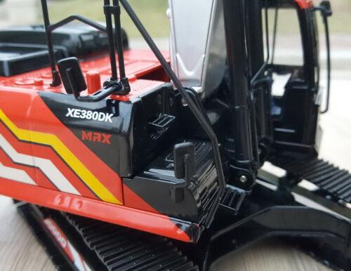 XCMG XE380DK Excavator red and white 1/30 Diecast Truck Pre-built Model view9
