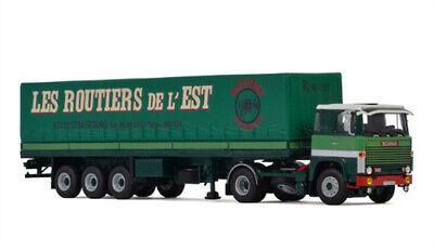 WSI SCANIA 1 SERIES 4X2 CURTAINSIDE TRAILER CLASSIC - 3 AXLE BoMo 1/50 Truck view1