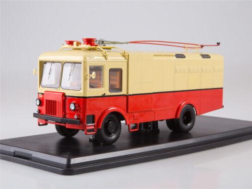 Start Scale Models Russia TG-3 Freight Trolleybus Yellow Red 1/43 ABS Pre-built view3