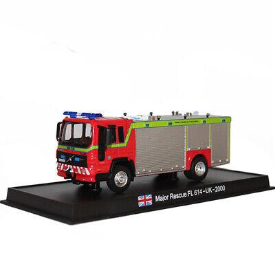 Red Base Major Rescue FL 614-UK-2000 volvo british fire truck 1/64 Truck view1