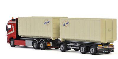 WSI 1/50 VOLVO FH 4 GLOBETROTTER 6X2 TAG AXLE RIGED COMBI HOOKLIFT SYSTEM view3