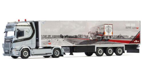 WSI SCANIA S HIGHLINE CS20H 4X2 REEFER TRAILER AUBERT & FILS 1/50 Truck view2