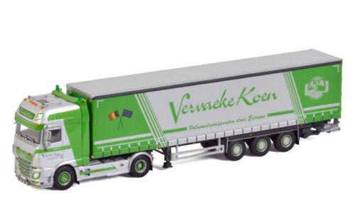 WSI 1:50 DAF XF SUPER SPACE CAB 4X2 CURTAINSIDE TRAILER-3 AXLE VERVAEKE KOEN view2