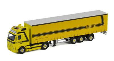 WSI 1/50 VOLVO FH 2 GLOBETROTTER XL 4X2 CURTAINSIDE TRAILER TRIDEC HAUKES view2