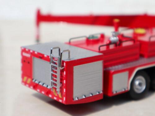 SANY Mercedes Benz 62m Water Tower Fire Truck 1/50 Truck Pre-built Model view9
