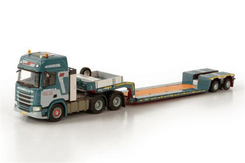 WSI 1/50 SCANIA R HIGHLINE CR20H 6X4 LOW LOADER EURO-2 AXLE J. BROUWER EN ZN view2