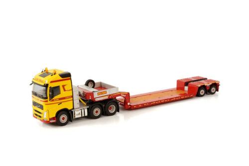 WSI 1/50 VOLVO FH4 GLOBETROTTER 6X2 LOW LOADER EURO-2 AXLE KLOMP ZWOLLE view1