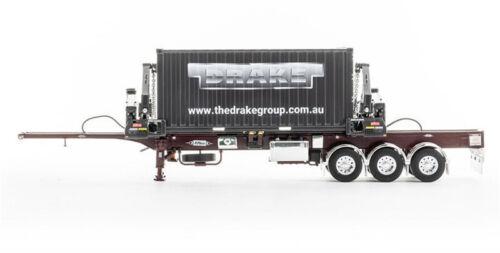 Drake O’Phee BoxLoader Vintage Container trailer Burgundy 1/50 Pre-built Model view2