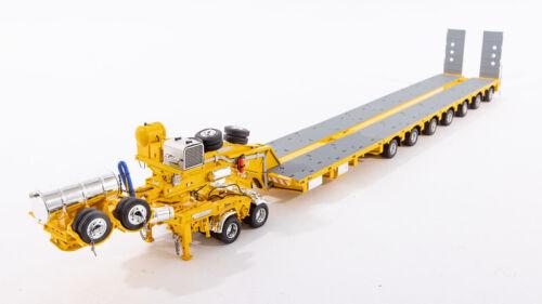 Drake Kenworth 7x8 Steerable Trailer with 2x8 Dolly yellow 1/50 Truck Model view1