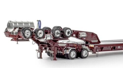 Drake 5x8 Swingwing Drop Deck + 2x8 Dolly trailer Vintage Burgundy 1/50 Model view3