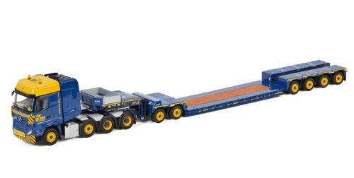 WSI 1/50 MB ACTROS MP4 SLT BIG SPACE 8X4 LOW LOADER EURO-4 AXLE DOLLY-2 AXLE view1